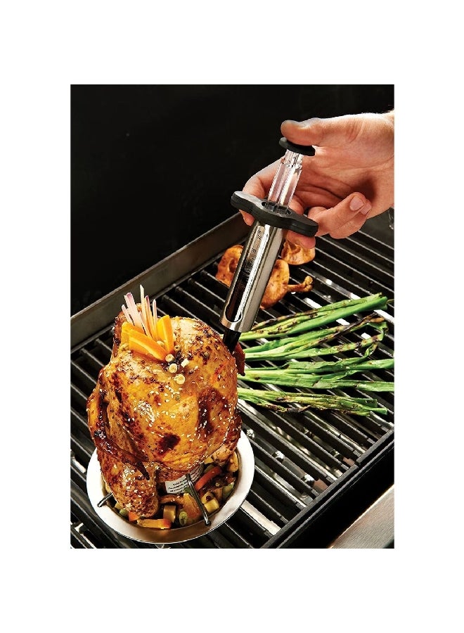 Broil King Stainless Steel Ergonomic Grill Marinade Injector Silver and Black 21 x 9.8 x 4.9 cm 61495 - Image 4